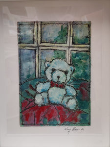 Teddy in the window